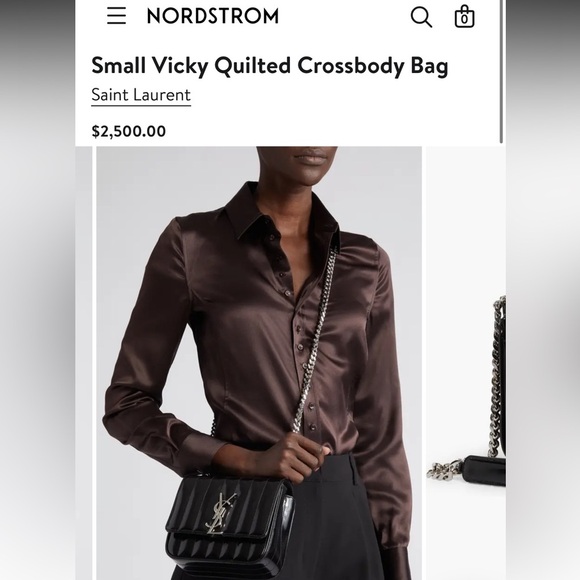 Saint Laurent Vicky in Patent Leather - Picture 2 of 12